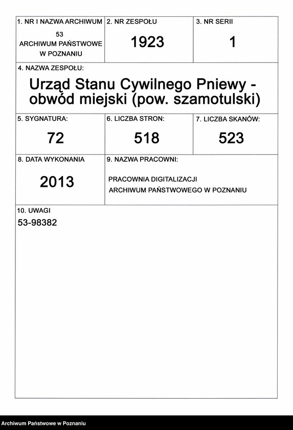 Obraz 1 z jednostki "Księga urodzeń"