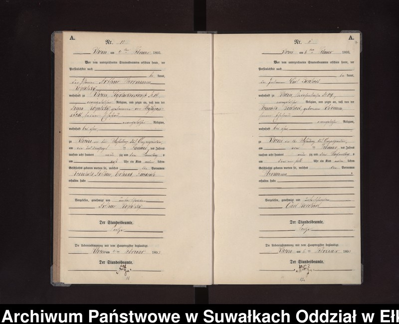 image.from.unit.number "Geburts-Neben-Register des Preussischen Standes-Amtes Rhein Kreis Loetzen"