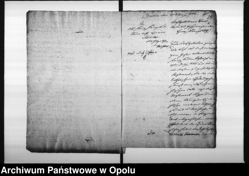 Obraz 20 z jednostki "Acta Specialia des Magistrats zu Oppeln wegen Vergrösserung der katholischen Stadt-Schule hieselbst"