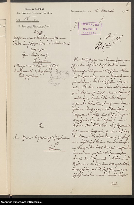 image.from.unit.number "Wegebauprojekt von Balm nach Neppermin."