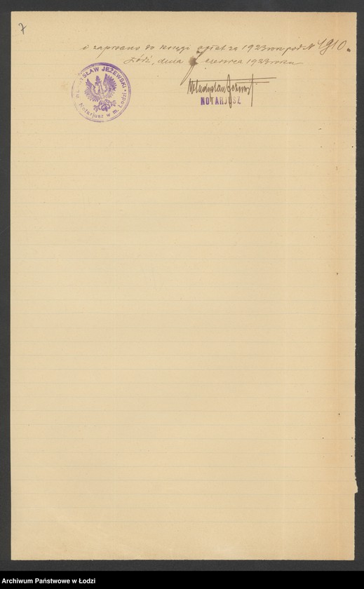 Obraz 9 z jednostki "Sz. Goldberg i M. Blumzweig – handel artykułami spożywczymi"