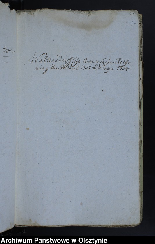 image.from.unit.number "Jahr Kirchen Rechnung der Waltersdorfschen Kirche aller Einnahme und Ausgabe wie auch Bau-Rechnung"
