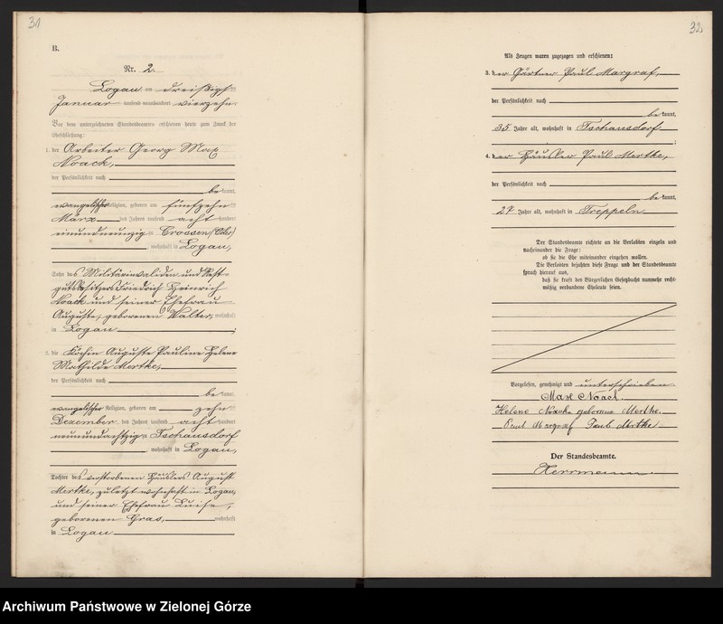 Obraz 19 z jednostki "[Księga małżeństw]"