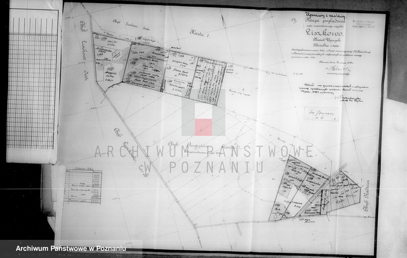 Obraz 18 z jednostki "Tymczasowy rejestr pomiarowo-parcelacyjny majątku Liszkowo powiatu wyrzyskiego"