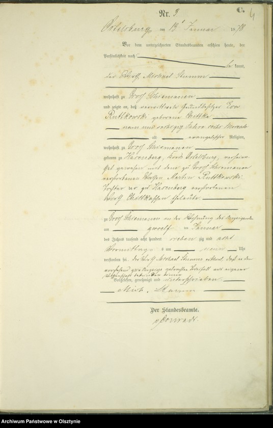 image.from.unit.number "Sterbe-Haupt-Register Nr 1 - 77"