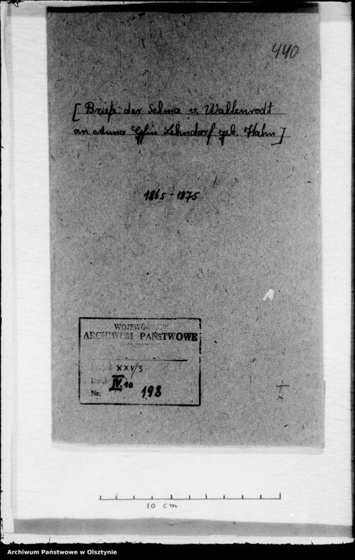 image.from.unit.number "/Selma v. Wallenrodt an Anna Gfin Lehndorff geb. Hahn/"