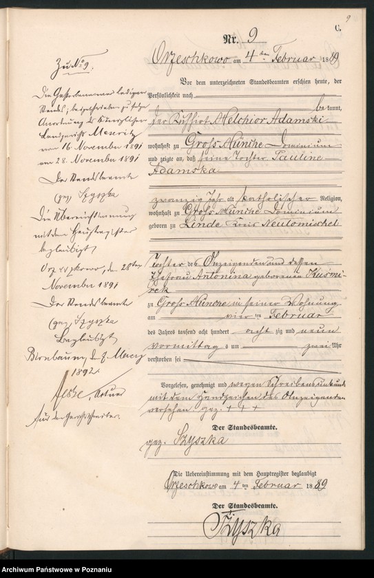 Obraz 12 z jednostki "Księga zgonów"