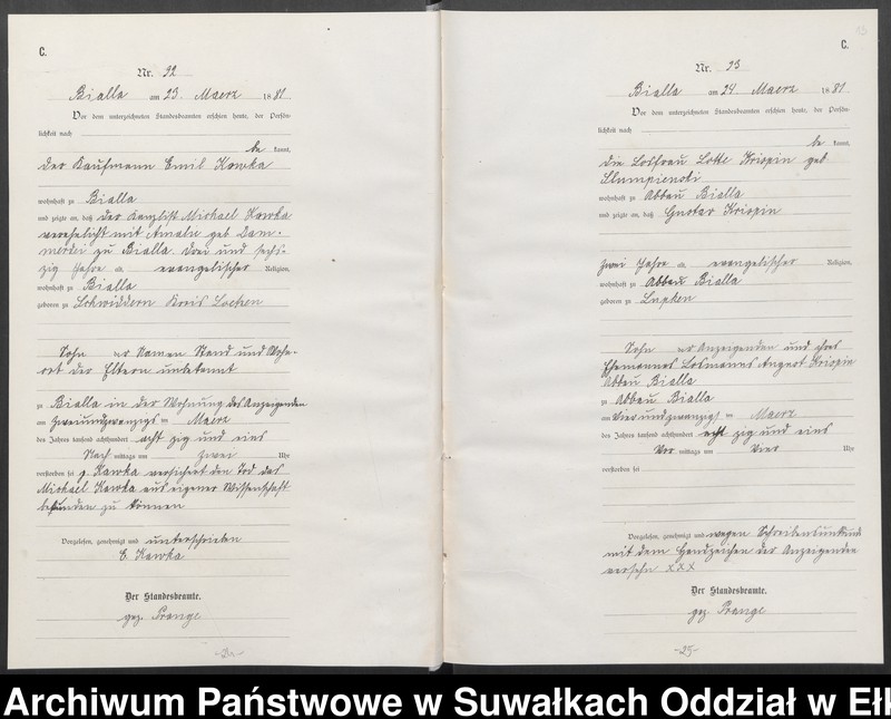 image.from.unit.number "[Sterbe-Haupt-Register des Königlich Preussischen Standes-Amtes Bialla Kreis Johannisburg]"