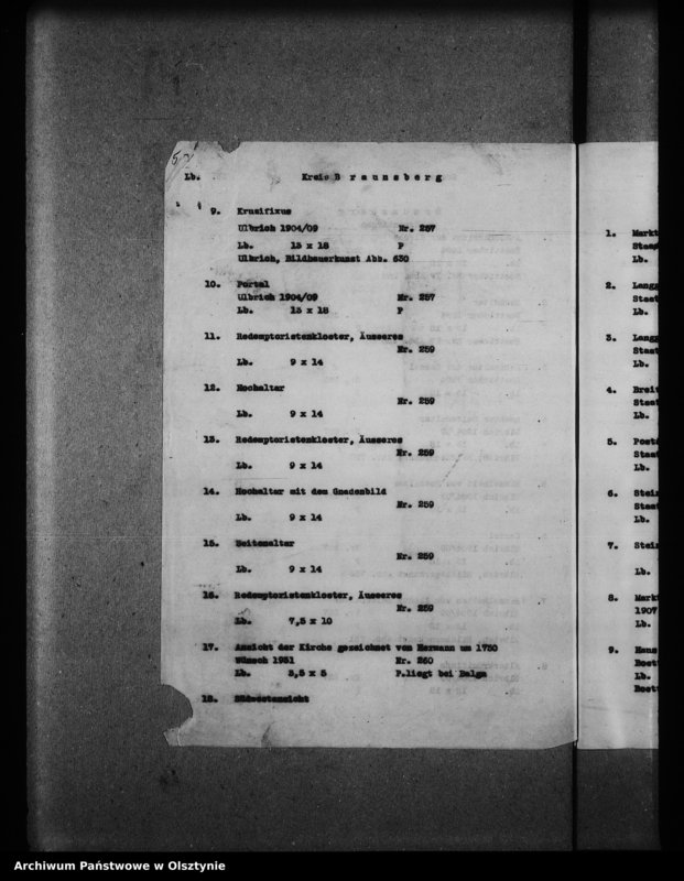 image.from.unit.number "Katalog der Lichtbilder des Provinziellen Denkmalarchievs"