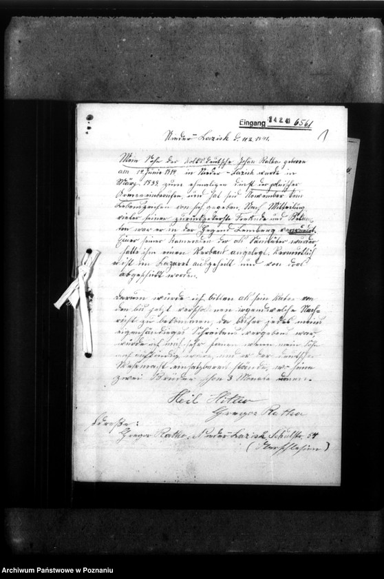 Obraz 5 z jednostki "Johann Ratka aus Nieder Lacirk, Kreis Pless (Pszczyna)"