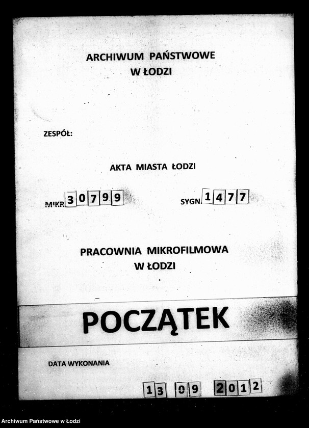 Obraz 1 z jednostki "Dziennik przychodu i wydatku kasy ekonomicznej m. Łodzi na r. 1860"