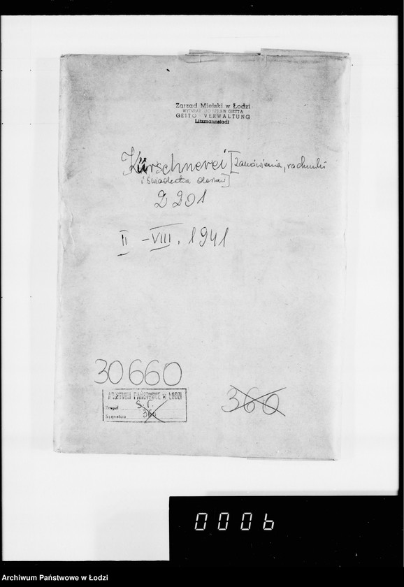 Obraz 4 z jednostki "Kürschnerei. [Zamówienia, rachunki i świadectwa dostaw]"