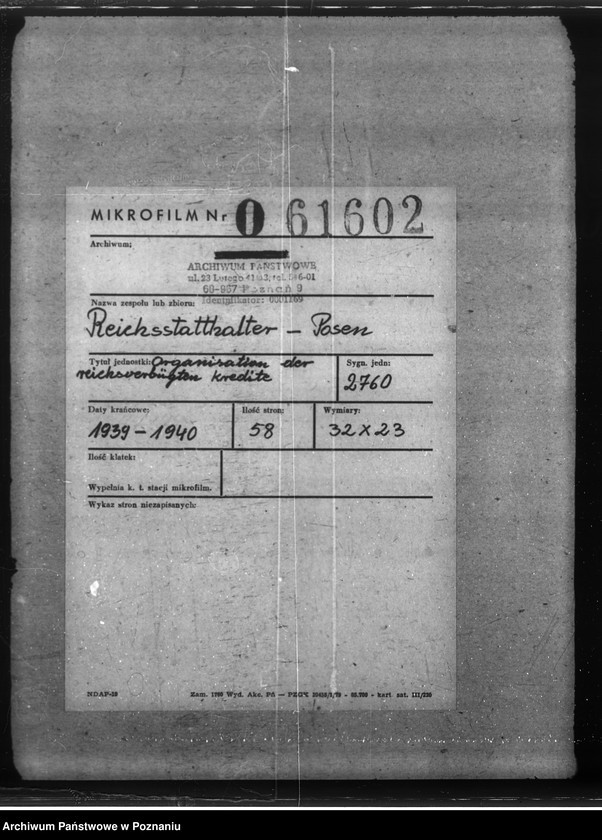 Obraz 3 z jednostki "Organisation der reichsverbürgten Kredite"