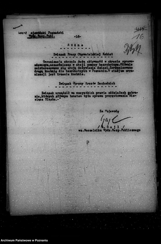 Obraz 20 z jednostki "Sprawozdania sytuacyjne z legalnego ruchu polityczno-społecznego za miesiące październik, listopad, grudzień 1931 r."