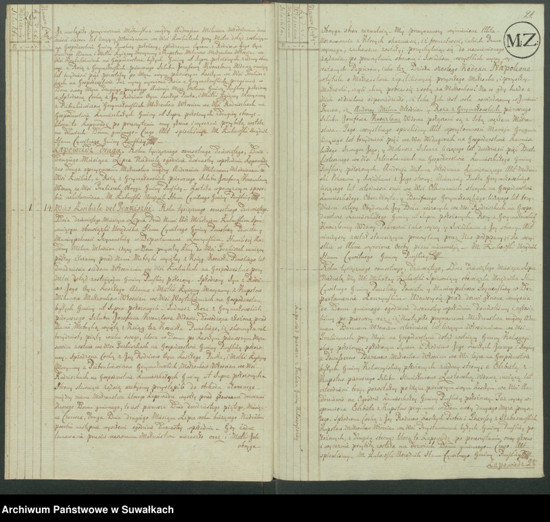 image.from.unit.number "Akta małżeństwa gminy puńskiey od 1-go maja 1809"
