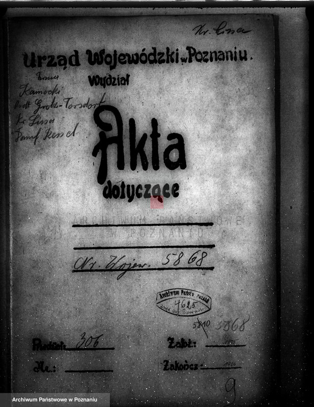 Obraz 4 z jednostki "Majętność rolna Tworzanice, pow. leszczyński Stanisław Kamoski nr woj. kotła 5868"