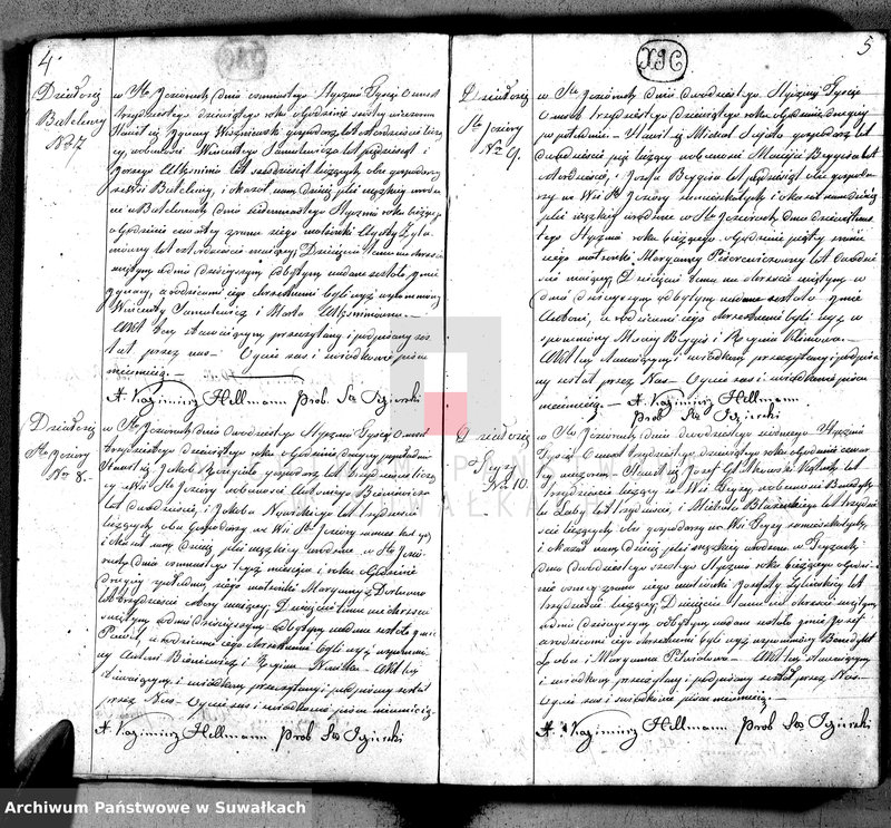 Obraz 5 z jednostki "Księga duplikat akt urodzonych, zaślubionych i umarłych w parafij Święto Jeziory, obwodzie sejneńskim, gubernij augustowskiej z roku 1839"