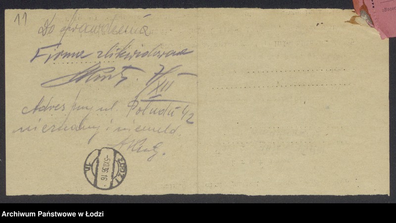 Obraz 13 z jednostki "Eljasz Mondry- sprzedaż odpadków własnych i bawełnianych"