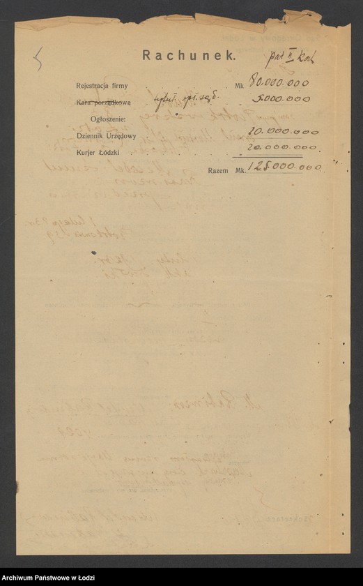 Obraz 7 z jednostki "Mendel i Szmul Rabinson- sprzedaż manufaktury"