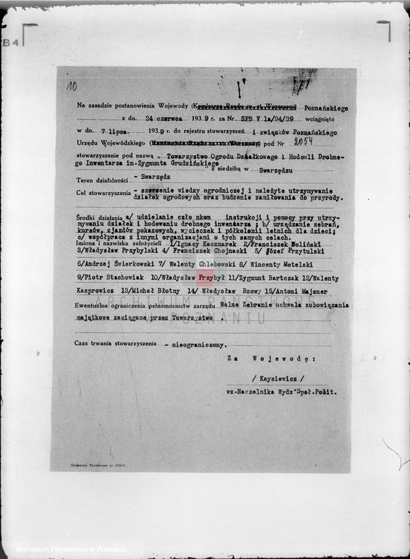Obraz 14 z jednostki "/Towarzystwo Ogródków Działkowych im. T. Kościuszki w Szamotułach/"