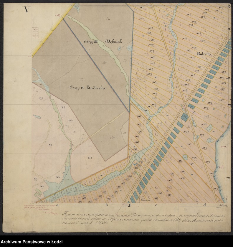 Obraz 5 z jednostki "Plan dóbr donacyjnych Łaznów ... sporządzonych przy urządzeniu .."