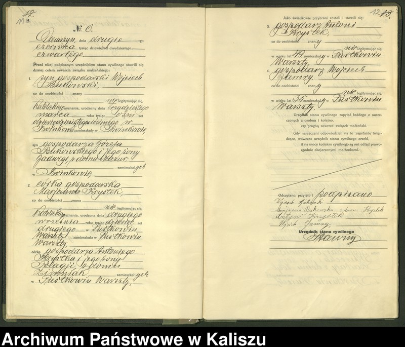 Obraz 9 z jednostki "[Księga małżeństw]"
