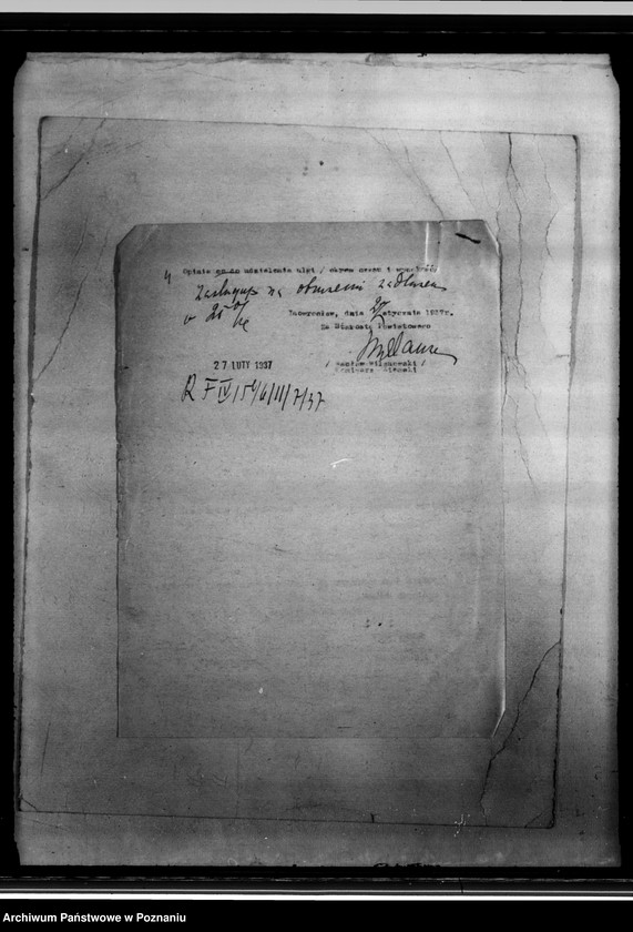 Obraz 8 z jednostki "Podania osadników z parcelacji polskiej o zmniejszenie zadłużenia na podstawie art. 16. rozporządzenia Prezydenta Rzeczpospolitej z dnia 24.X.1934 r. z terenu powiatu inowrocławskiego"