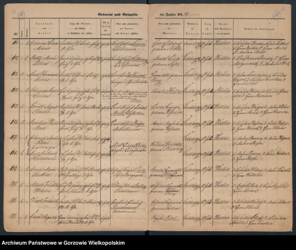 image.from.unit.number "Duplikate der Hauptkirche zu Landsberg an der Warthe (zawiera też księgę zgonów Konkordien Kirche z 1858 r.)"