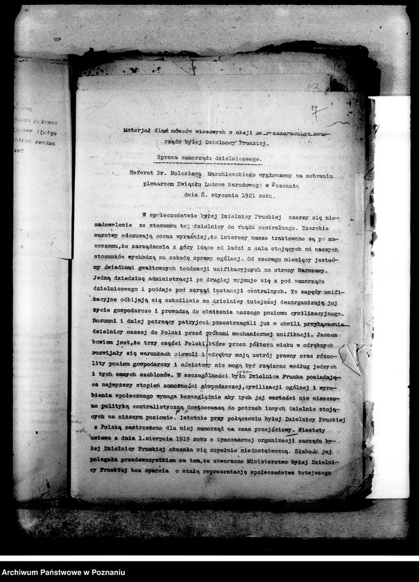 Obraz 11 z jednostki "Okólniki, programy działania, sprawy personalne wycinki prasowe"