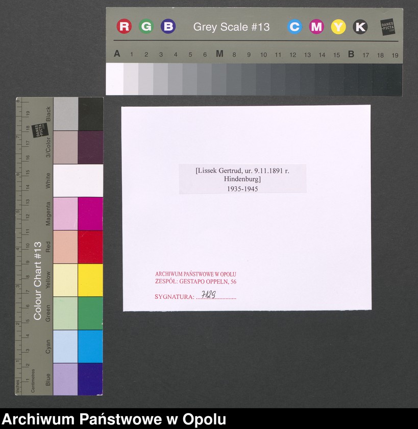 Obraz 2 z jednostki "[Lissek Gertrud, ur. 9.11.1891 r. Hindenburg]"