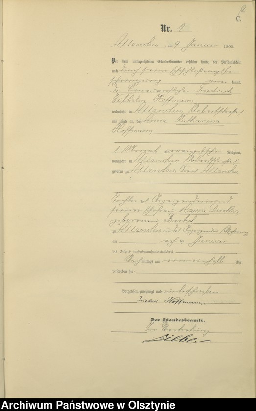 image.from.unit.number "Sterbe-Haupt-Register Tom I,Nr 1 - 395"