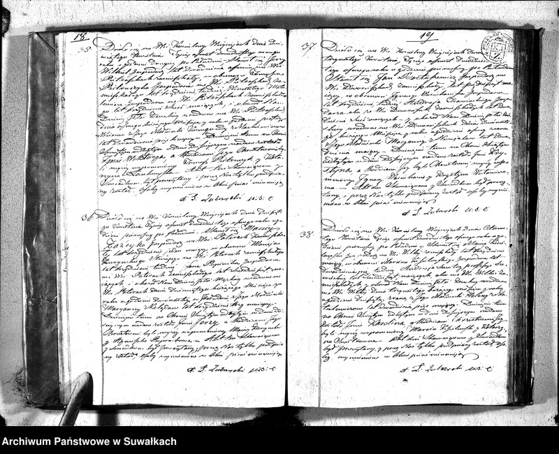 Obraz 12 z jednostki "Duplikat urodzonych, zaślubuionych i zeszłych parafii wieysieysiey na rok 1828"