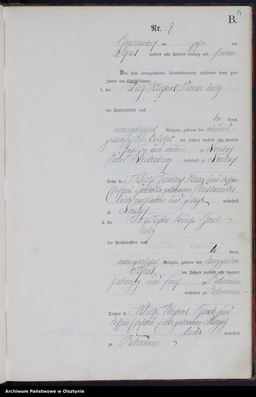 image.from.unit.number "Heirath-Haupt-Register Nr 1 - 30"