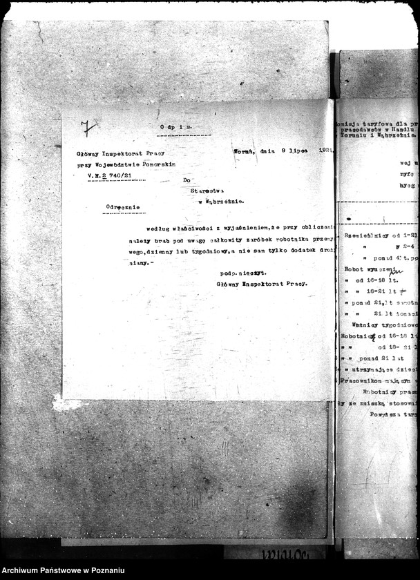 Obraz 11 z jednostki "[Budowa i naprawa dróg w powiecie wąbrzeskim i sprawa zatrudnienia bezrobotnych pow. wąbrzeski]"