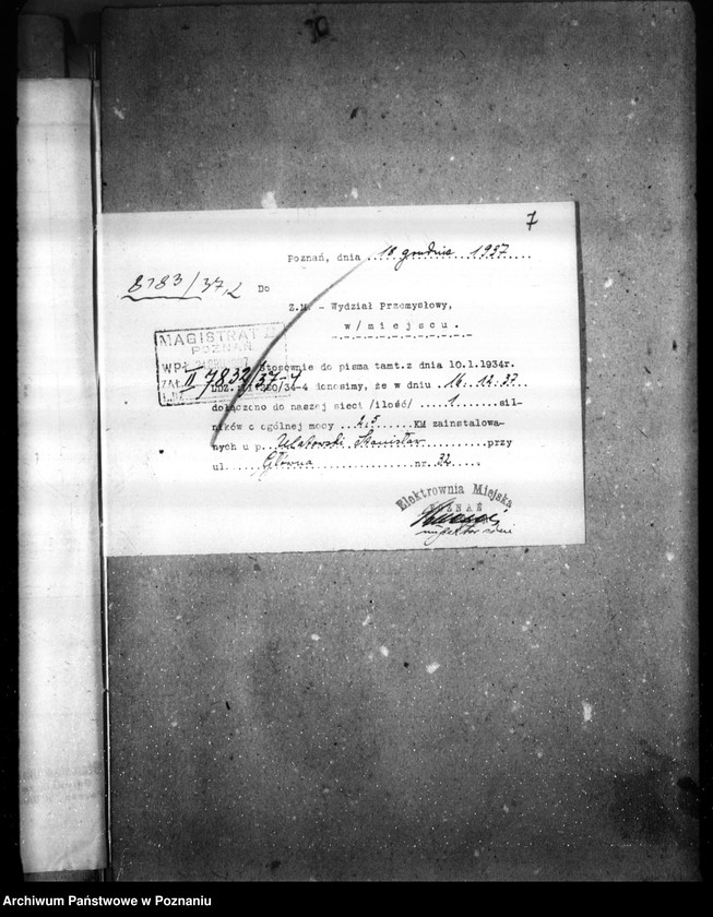 Obraz 12 z jednostki "Projekt urządzania odlewni /kopulakowej/ żelaza przy ul. Głównej 32 St. Ulatowskiego"