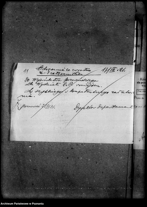 Obraz 15 z jednostki "Sprawy prawne Komisarz Państwowy do przyjęcia Zarządu Cywilnego i rozrachunku z Niemcami"