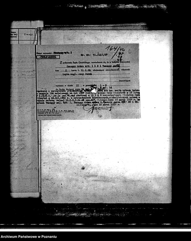 Obraz 6 z jednostki "Majątek Tuczępy powiatu międzychodzkiego przymusowy wykup"