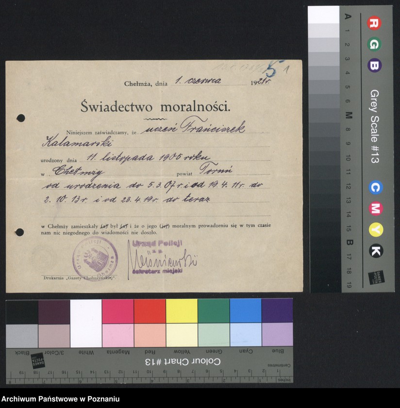 Obraz 3 z jednostki "[Sprawy osobowe urzędu Pośrednictwa Pracy w Chełmży]"