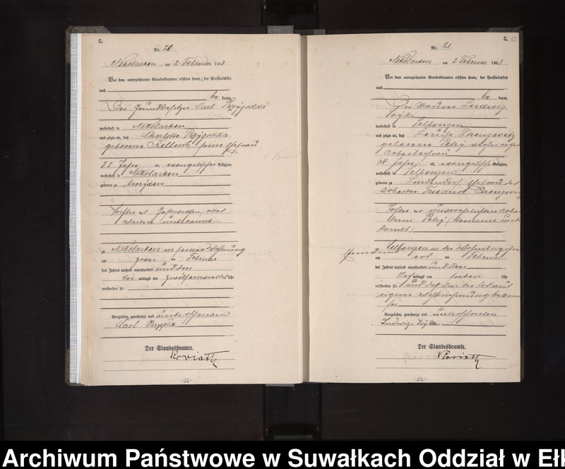 image.from.unit.number "Sterbe-Haupt-Register des Königlichen Preussischen Standes-Amtes Nikolaiken Kreis Sensburg"