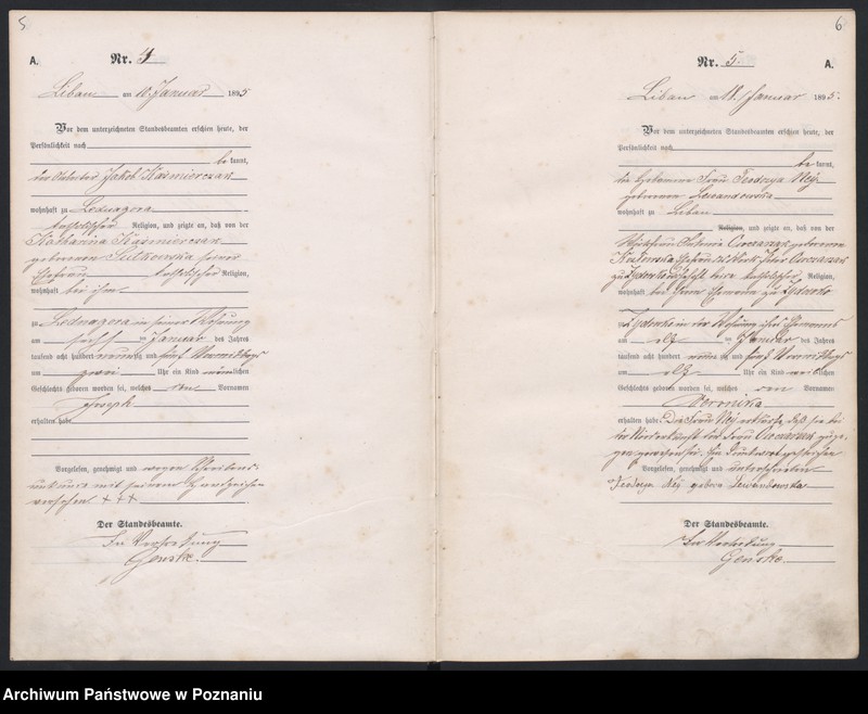 Obraz 6 z jednostki "Geburts-Hauptregister"