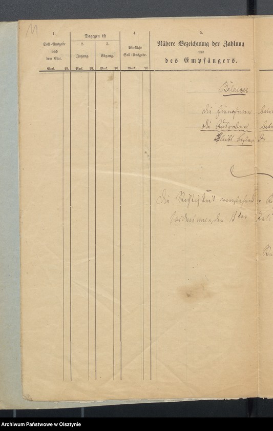 image.from.unit.number "Rechnung des Kirchspielsschulkasse zu Widminnen"