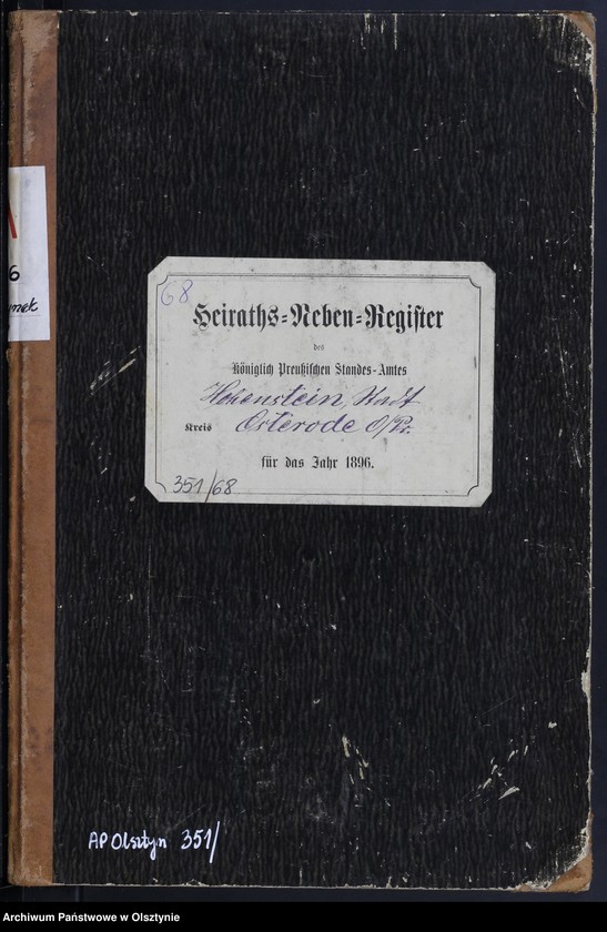 image.from.unit.number "Heiraths-Neben-Register Nr 1 - 11"