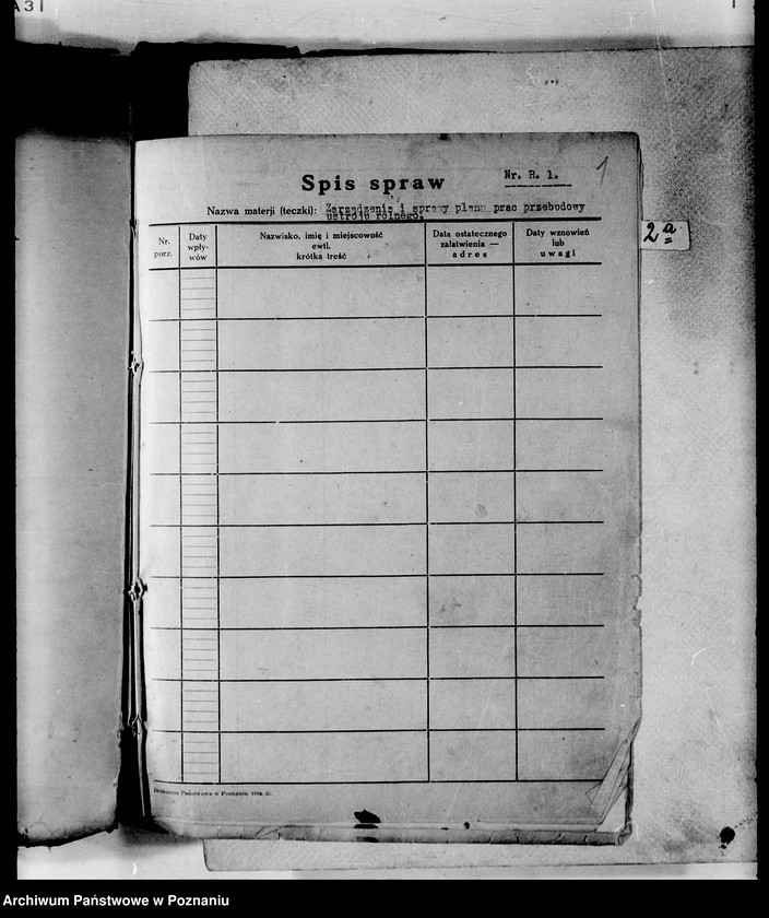 Obraz 5 z jednostki "Spisy spraw /Wydziału Rolnictwa i Reform Rolnych/"