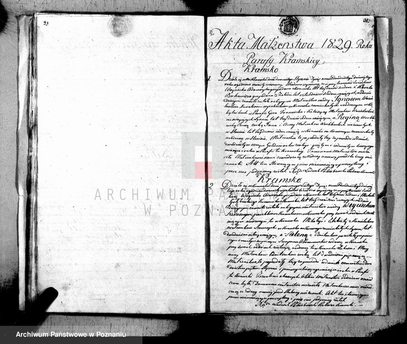 Obraz 18 z jednostki "Akta urodzonych, zaślubionych i zmarłych"