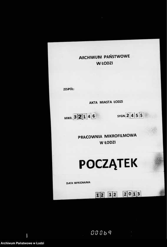 Obraz 1 z jednostki "O zagotovlenji dlja Lodzinskago Magistrata jaščikov, dekoracji, portretov, periodičeskich izdanji, knig i pročee"