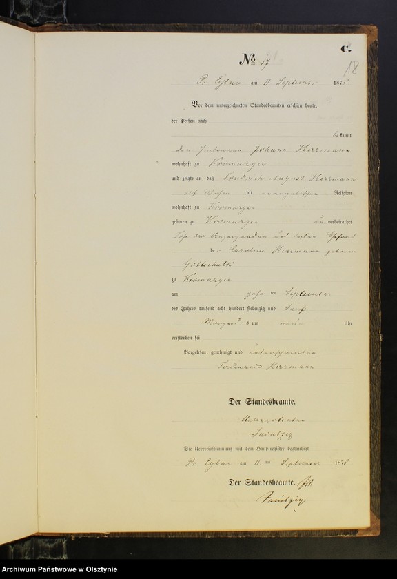 image.from.unit.number "Sterbe-Neben-Register Nr 1 - 21"