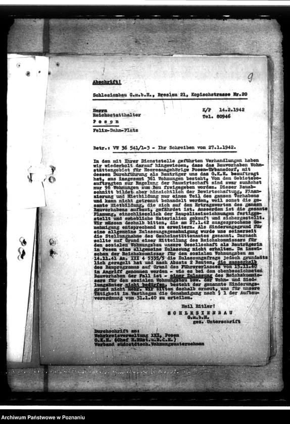 Obraz 13 z jednostki "Wohnungsgesellschaft in Leslau"