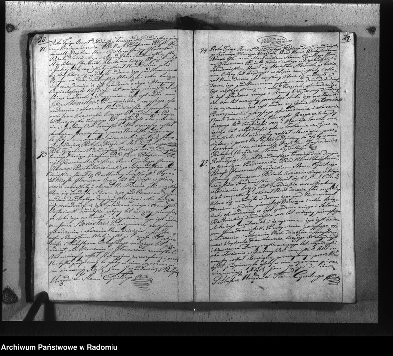 image.from.unit.number "Akta cywilne miasta Głowaczew na rok 1823"