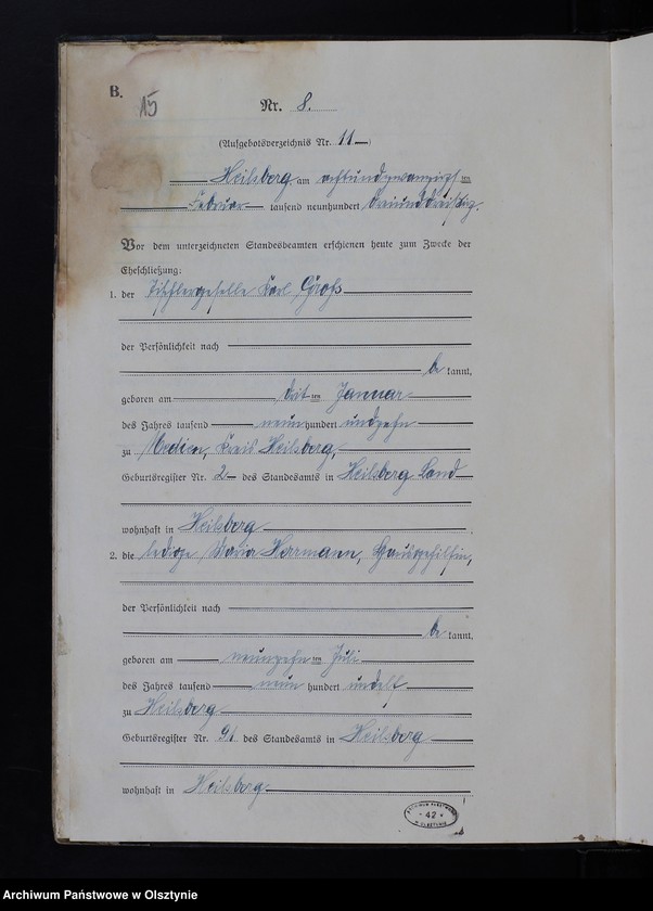 image.from.unit.number "Heirats-Neben-Register Nr 1-61"