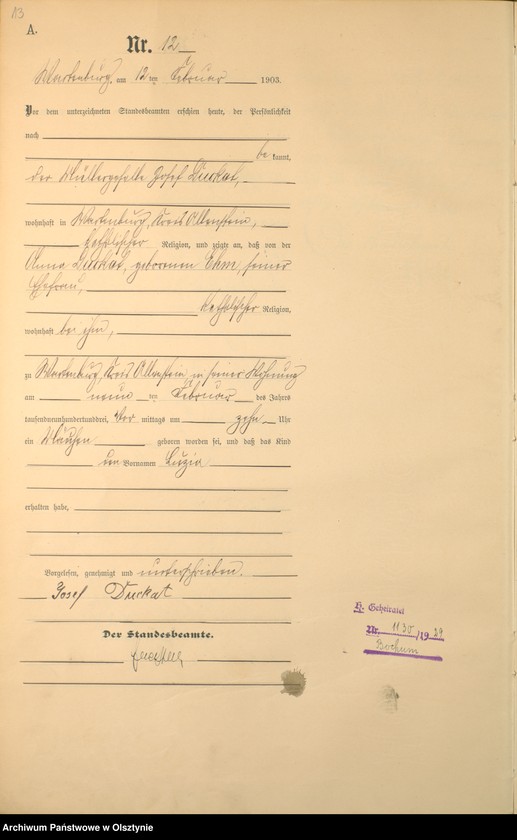 image.from.unit.number "Geburts-Haupt-Register Nr 1 - 161"